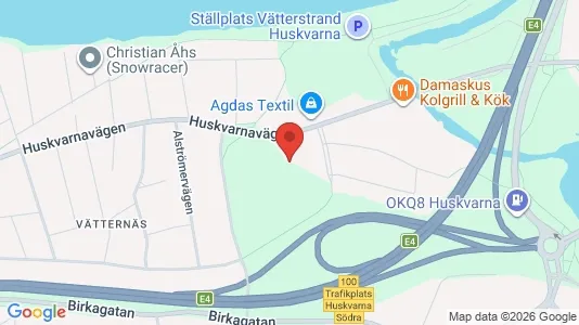 Lagerlokaler att hyra i Jönköping - kort over placeringen