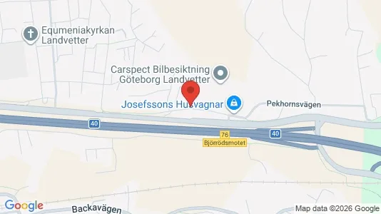 Industrilokaler att hyra i Härryda - kort over placeringen