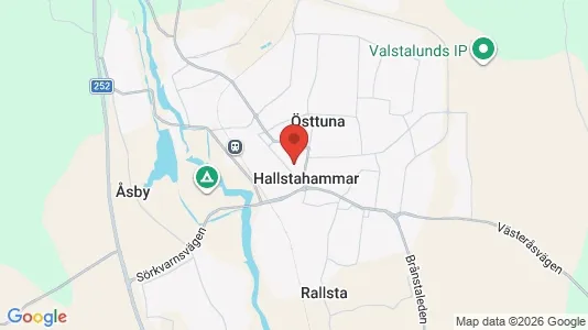 Industrilokaler till försäljning i Hallstahammar - kort over placeringen
