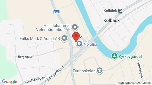 Industrilokaler till försäljning i Hallstahammar - kort over placeringen