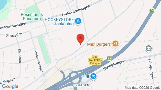 Industrilokaler att hyra i Jönköping - kort over placeringen