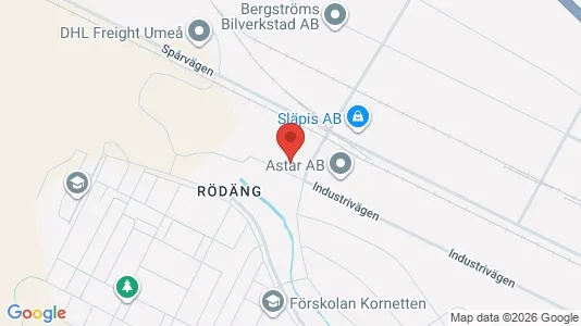 Industrilokaler att hyra i Umeå - Bild från Google Street View
