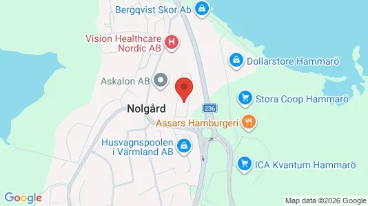 Industrilokaler att hyra i Hammarö - kort over placeringen