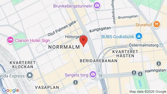 Industrilokaler till försäljning i Stockholm Innerstad - kort over placeringen