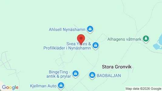Industrilokaler att hyra i Nynäshamn - kort over placeringen