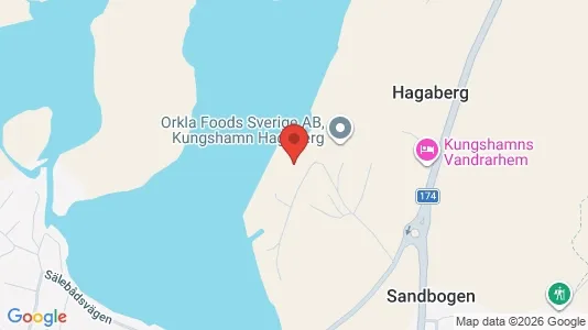 Lagerlokaler att hyra i Sotenäs - kort over placeringen