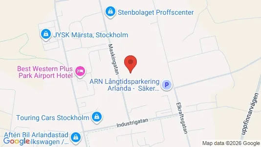 Lagerlokaler att hyra i Sigtuna - kort over placeringen