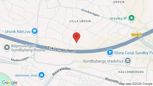 Lagerlokaler att hyra i Sundbyberg - kort over placeringen