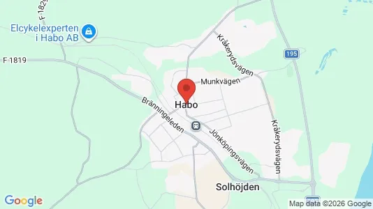 Industrilokaler att hyra i Håbo - kort over placeringen